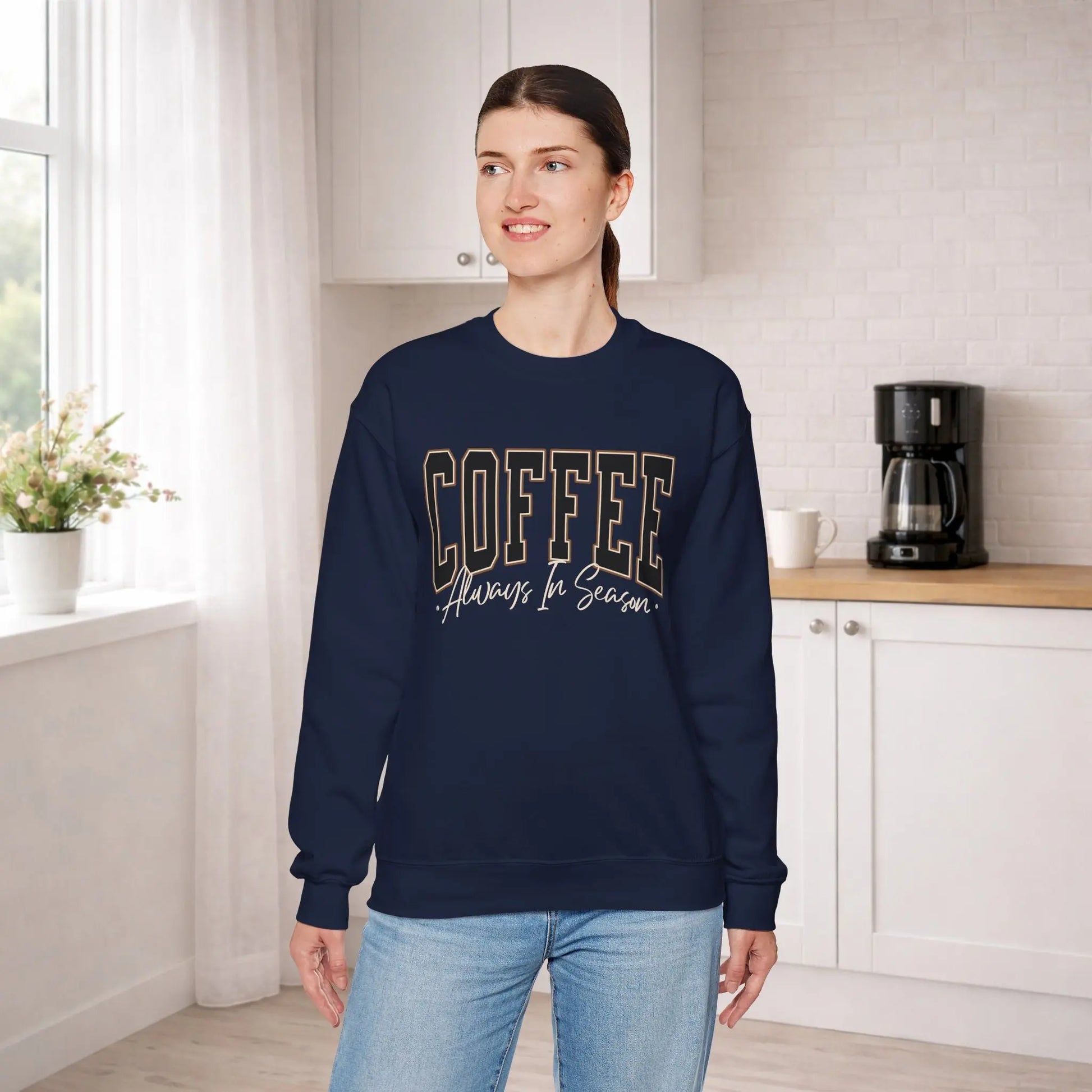 Coffee Always in Season Sweatshirt Printify