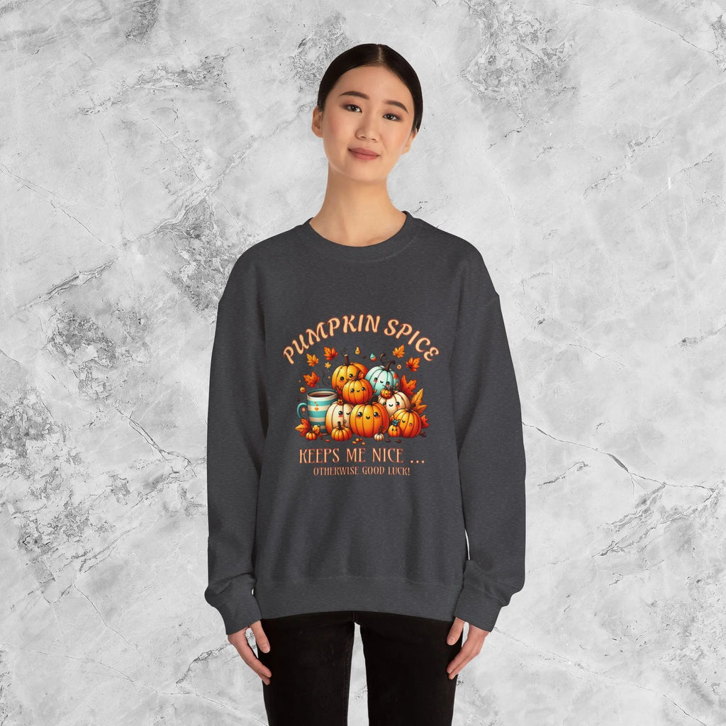 Pumpkin Spice Keeps Me Nice Sweatshirt - Otherwise Goodluck - Boldly Bitter Company