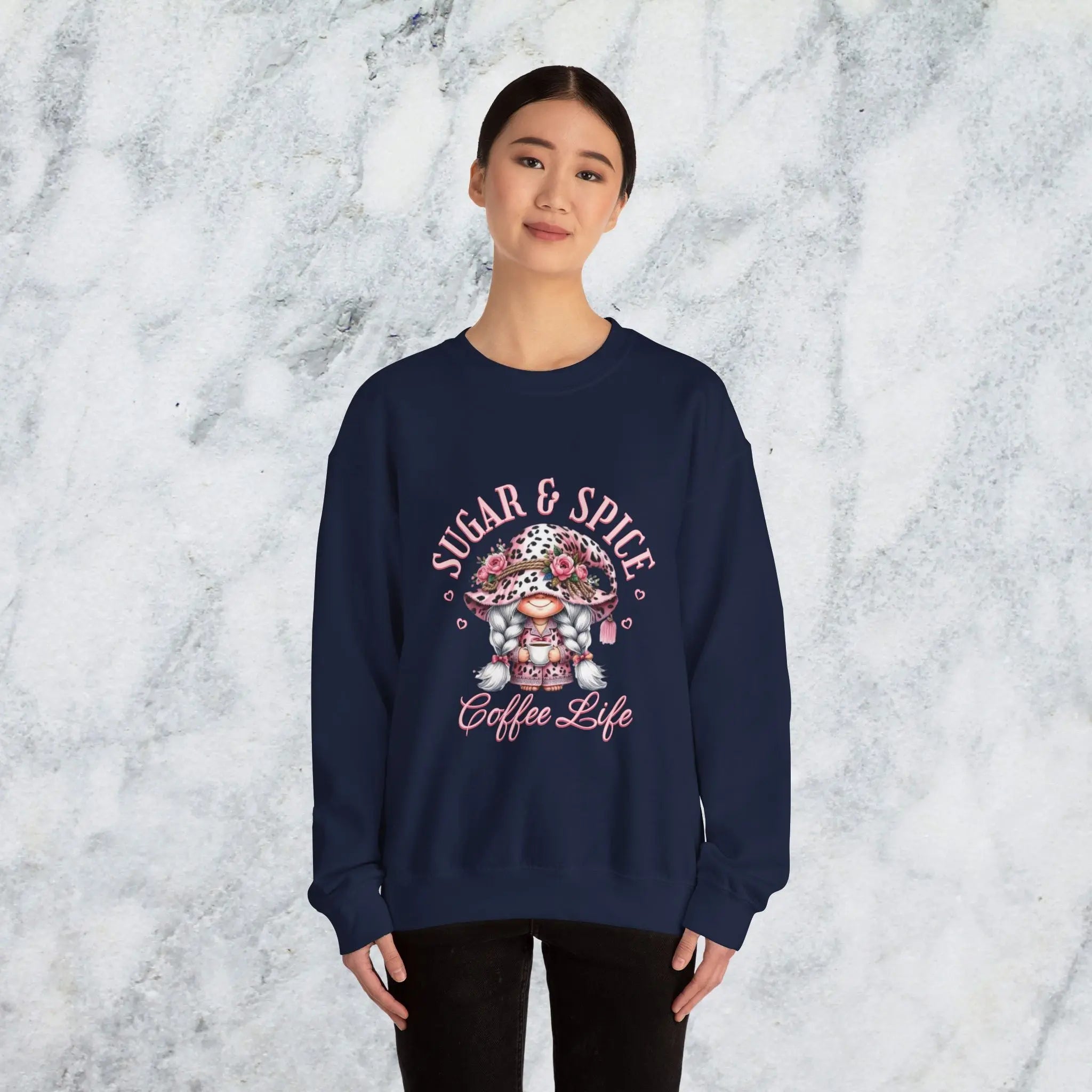 Sugar & Spice Sweatshirt | Cozy and Comfy Gift for Coffee Lovers Printify