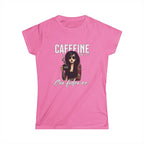 Caffeine and Confidence - T-Shirt Tattoo Woman Caffeine Confidence Design Printify