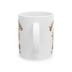 Autumn Vibes Ceramic Mug, Cozy Barn Decor, Fall Coffee Cup, Harvest Gift, Thanksgiving Mug, Warm Holiday Drinkware Printify