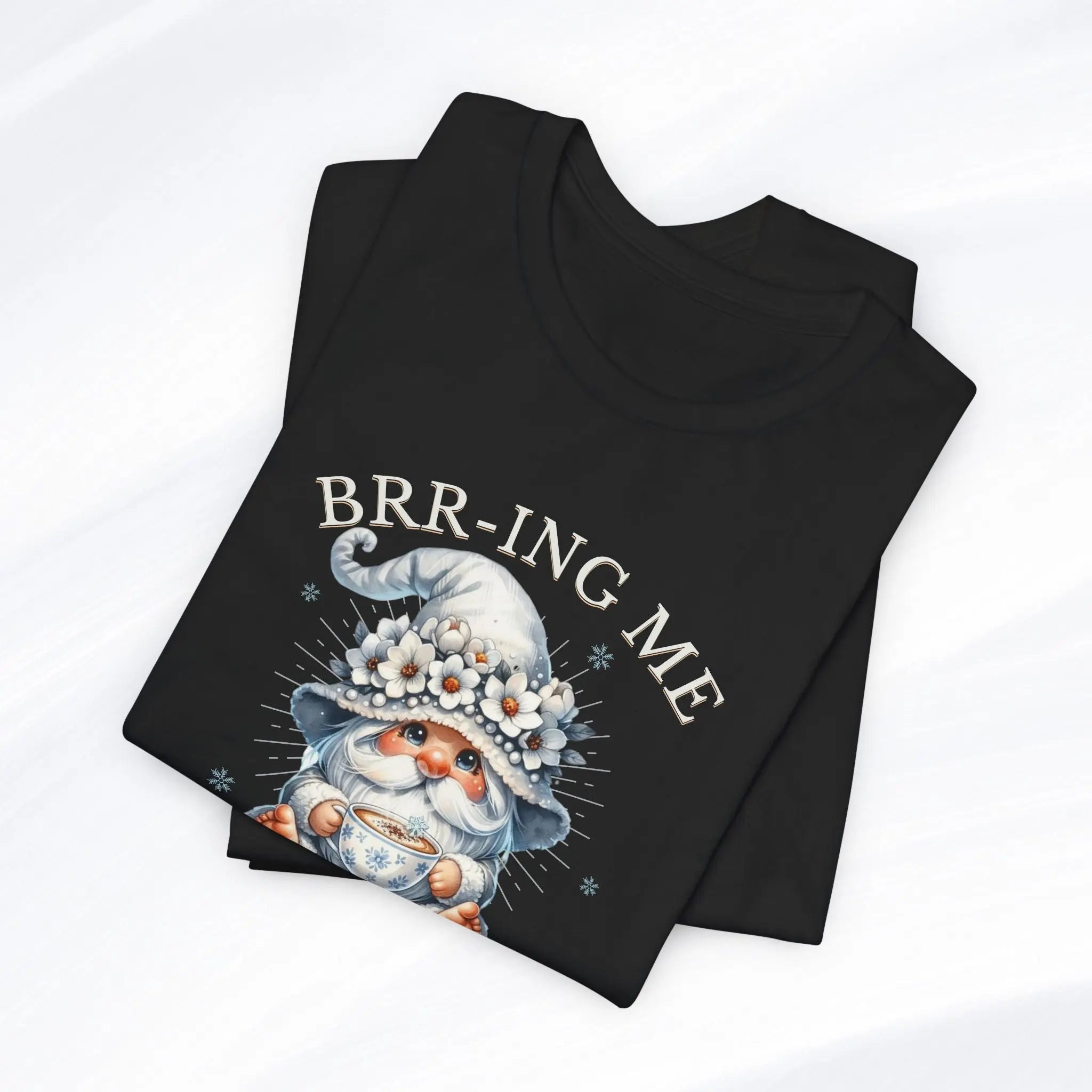 Brrr-ing Me Coffee First Gnome Tee Printify