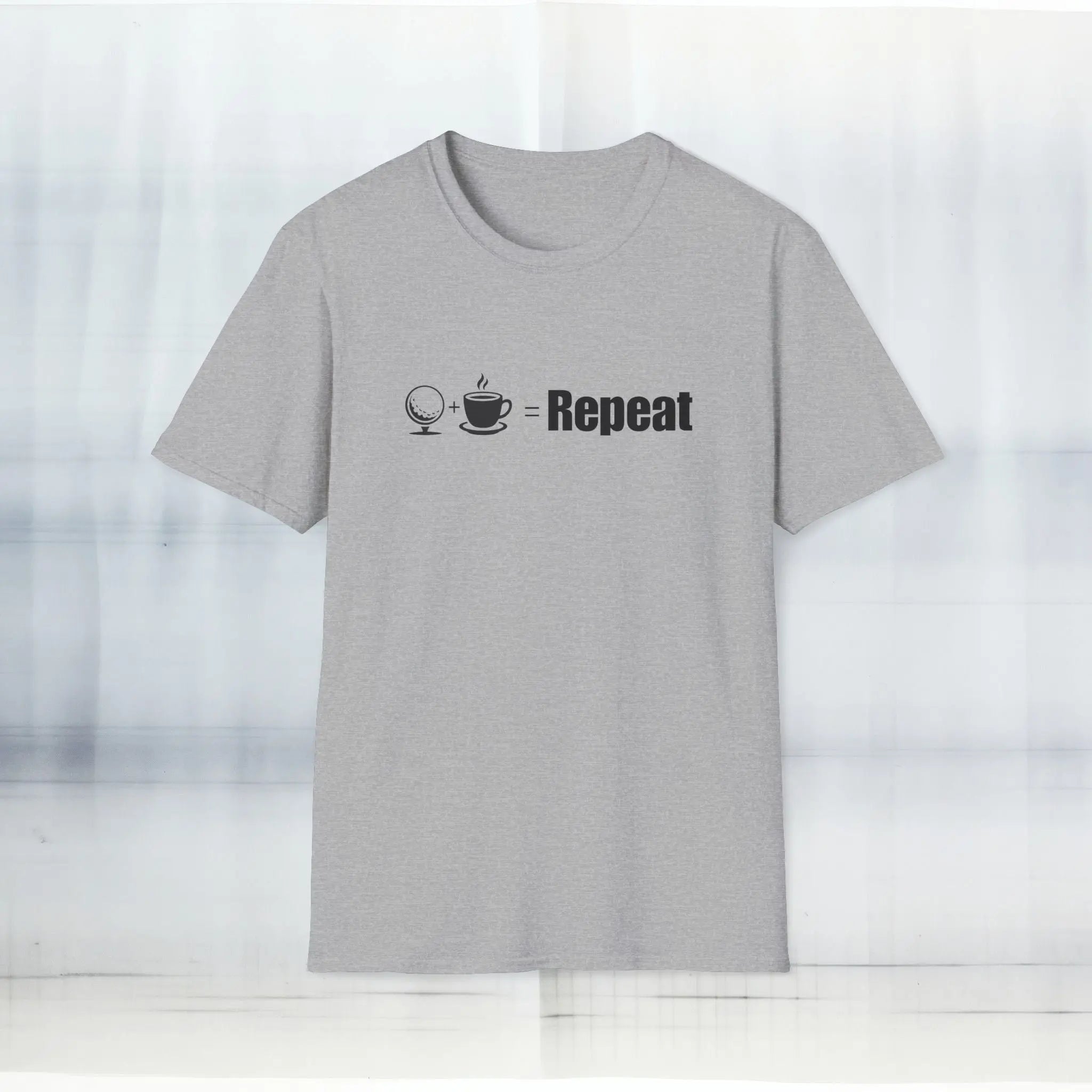 Golf Coffee Repeat T-Shirt Printify
