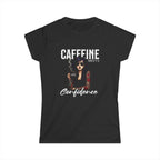 Caffeine and Confidence - T-Shirt Tattoo Woman Caffeine Confidence Design Printify