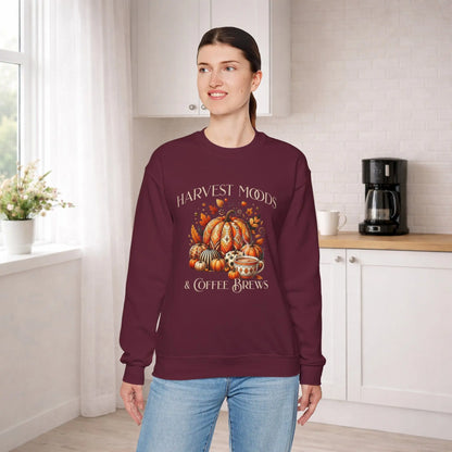 Harvest Moods & Coffee Brews Sweatshirt Printify