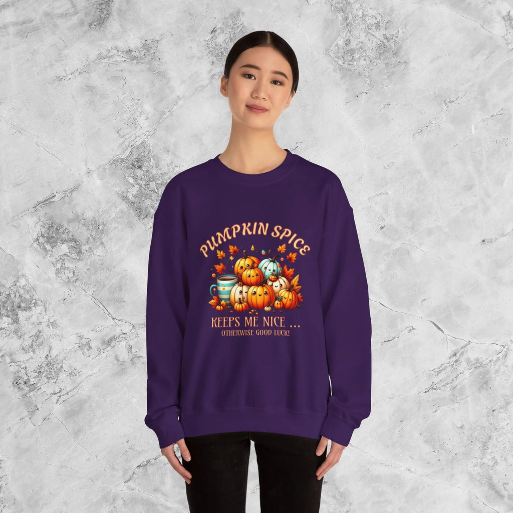 Pumpkin Spice Keeps Me Nice Sweatshirt - Otherwise Goodluck - Boldly Bitter Company