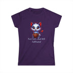 Purr Evil Tshirt - And Still Caffeinated - Coffee Tee Printify