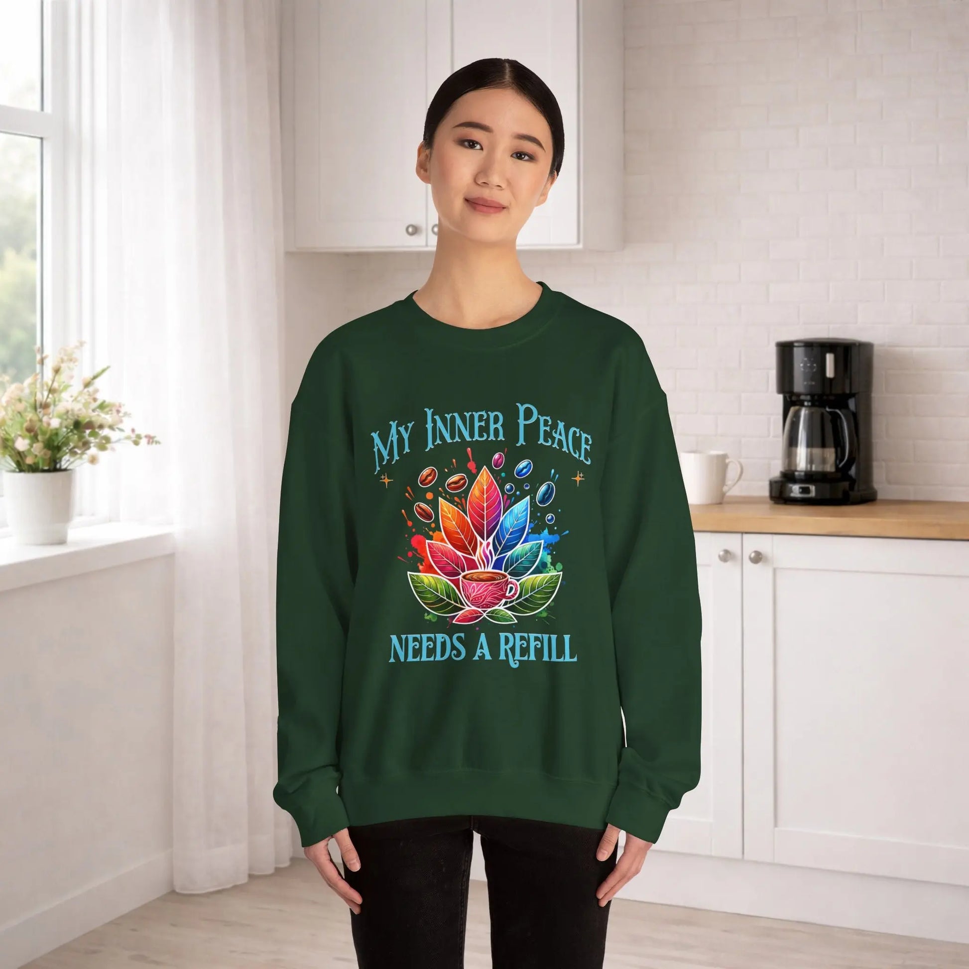 My Inner Peace Coffee Sweatshirt Printify