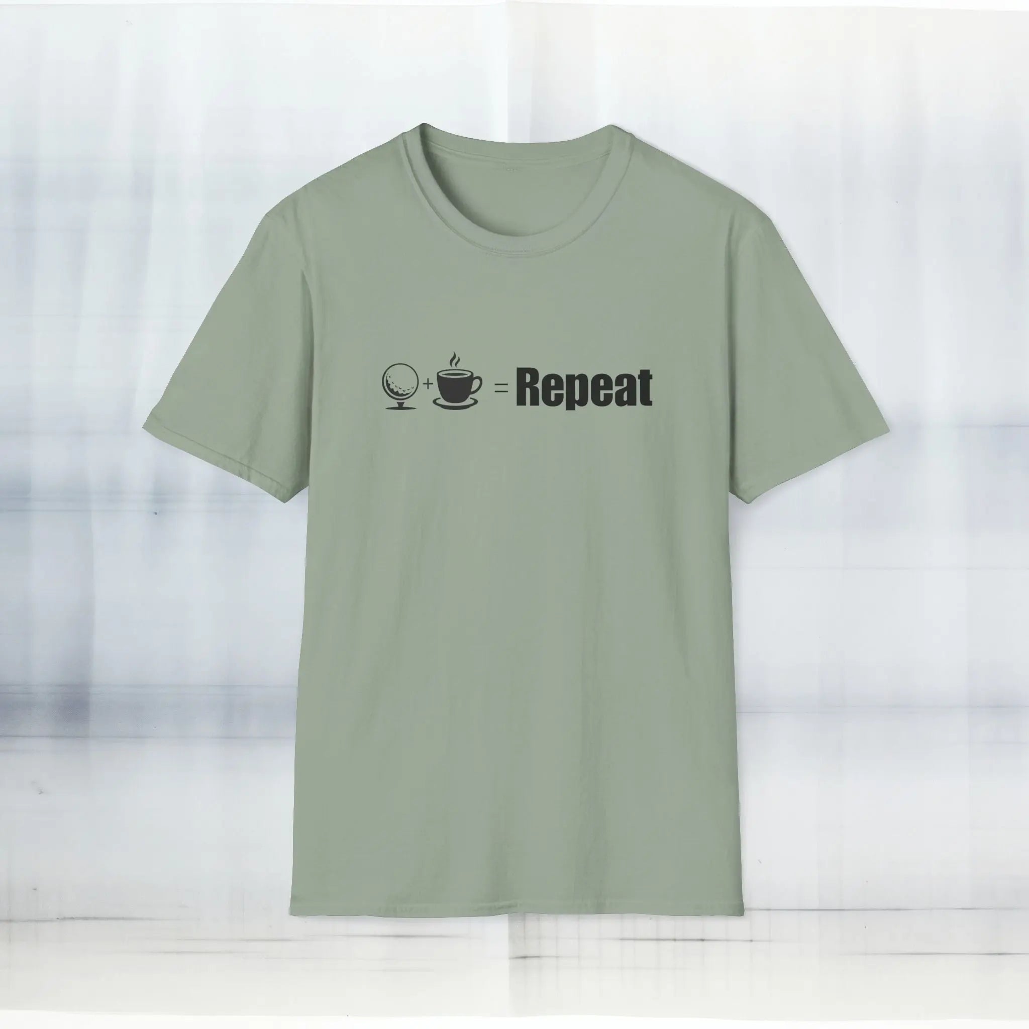 Golf Coffee Repeat T-Shirt Printify