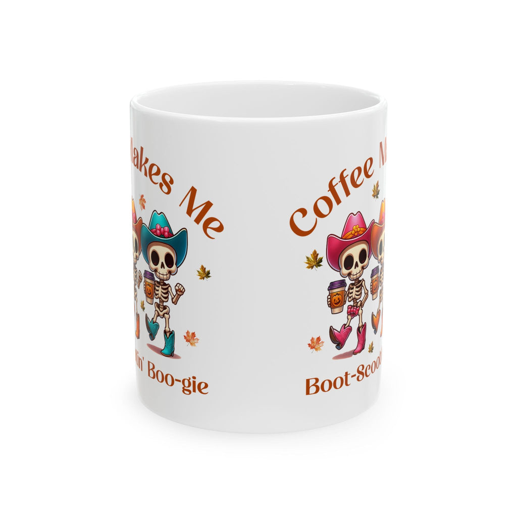 Coffee Makes Me Boot-scootin' Boogie Mug Printify