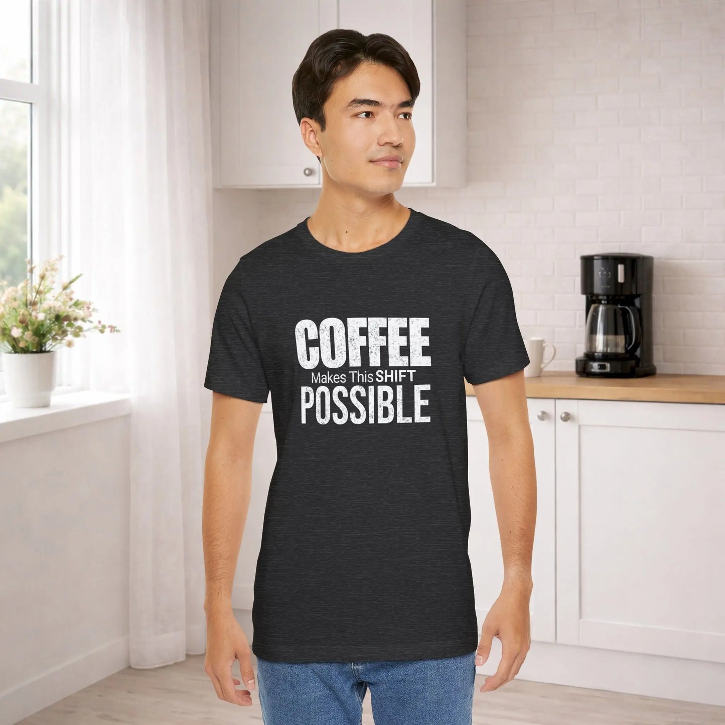 Coffee Makes This Shift Possible T-Shirt - Boldly Bitter Company
