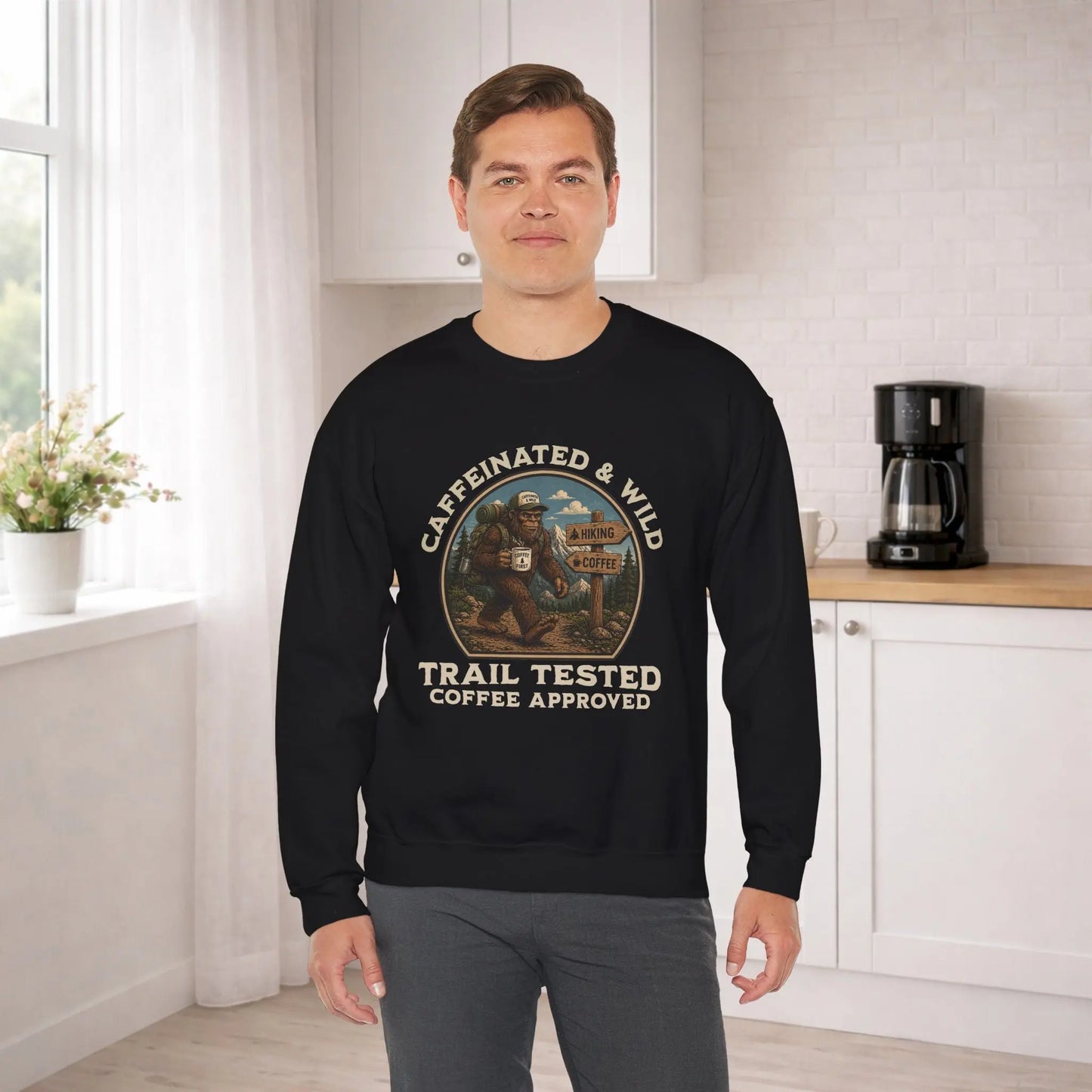 Caffeinated & Wild Sweatshirt Printify