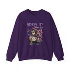 Brew It! Graphic Sweatshirt | Comfortable Crewneck | Eco-Friendly Gift for Coffee Lovers | Ideal for Casual Wear, Gift, Home, Holidays Printify