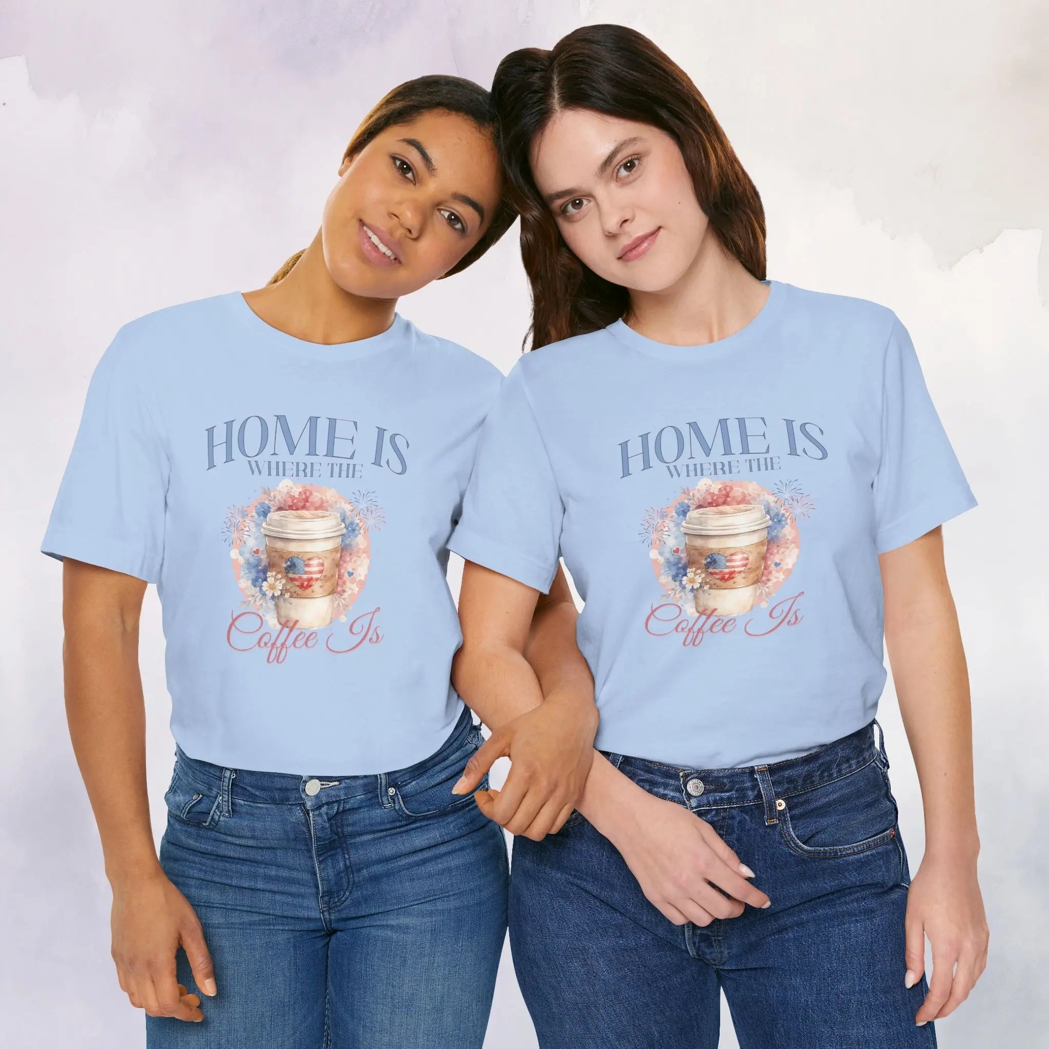 Home Is Where The Coffee Is Tee Printify