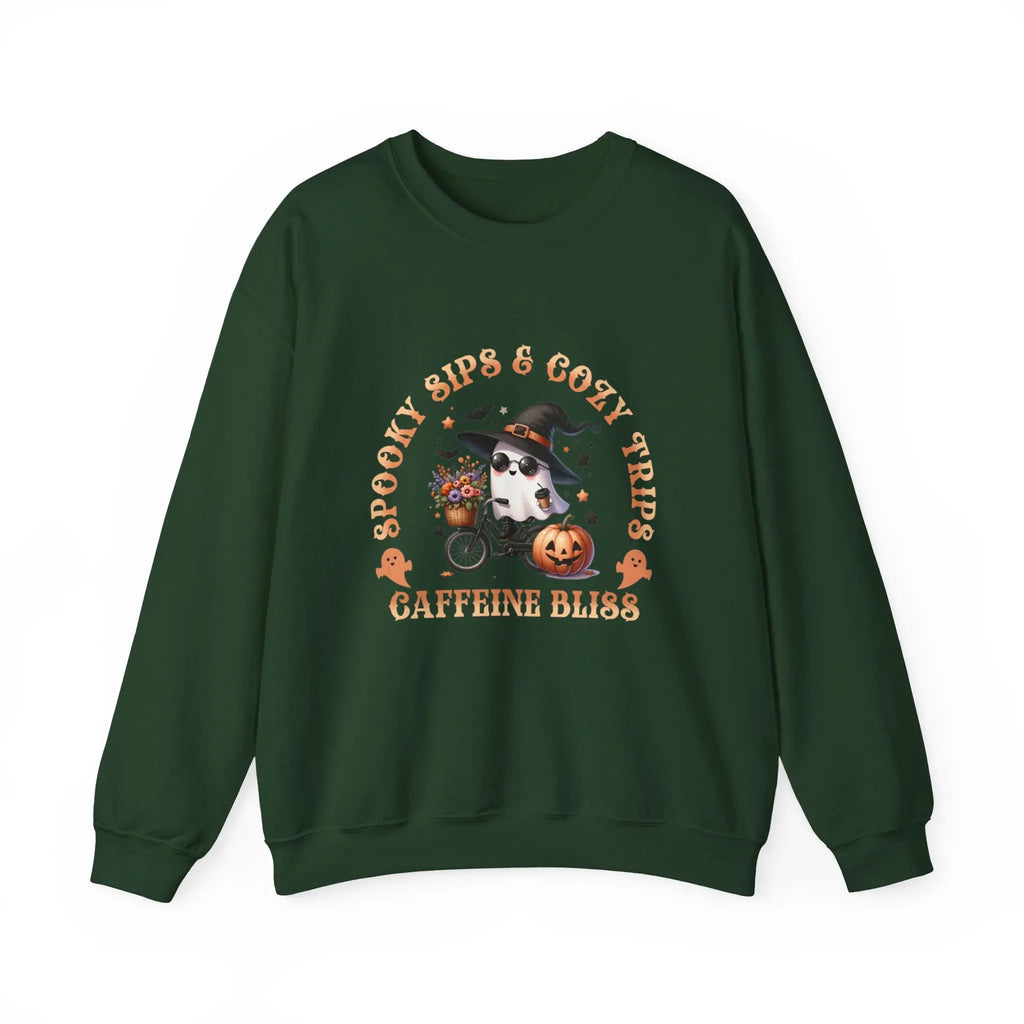 Spooky Sips & Cozy Trips Sweatshirt Printify