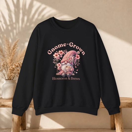 Gnome-Grown Blossoms & Brews Sweatshirt Printify