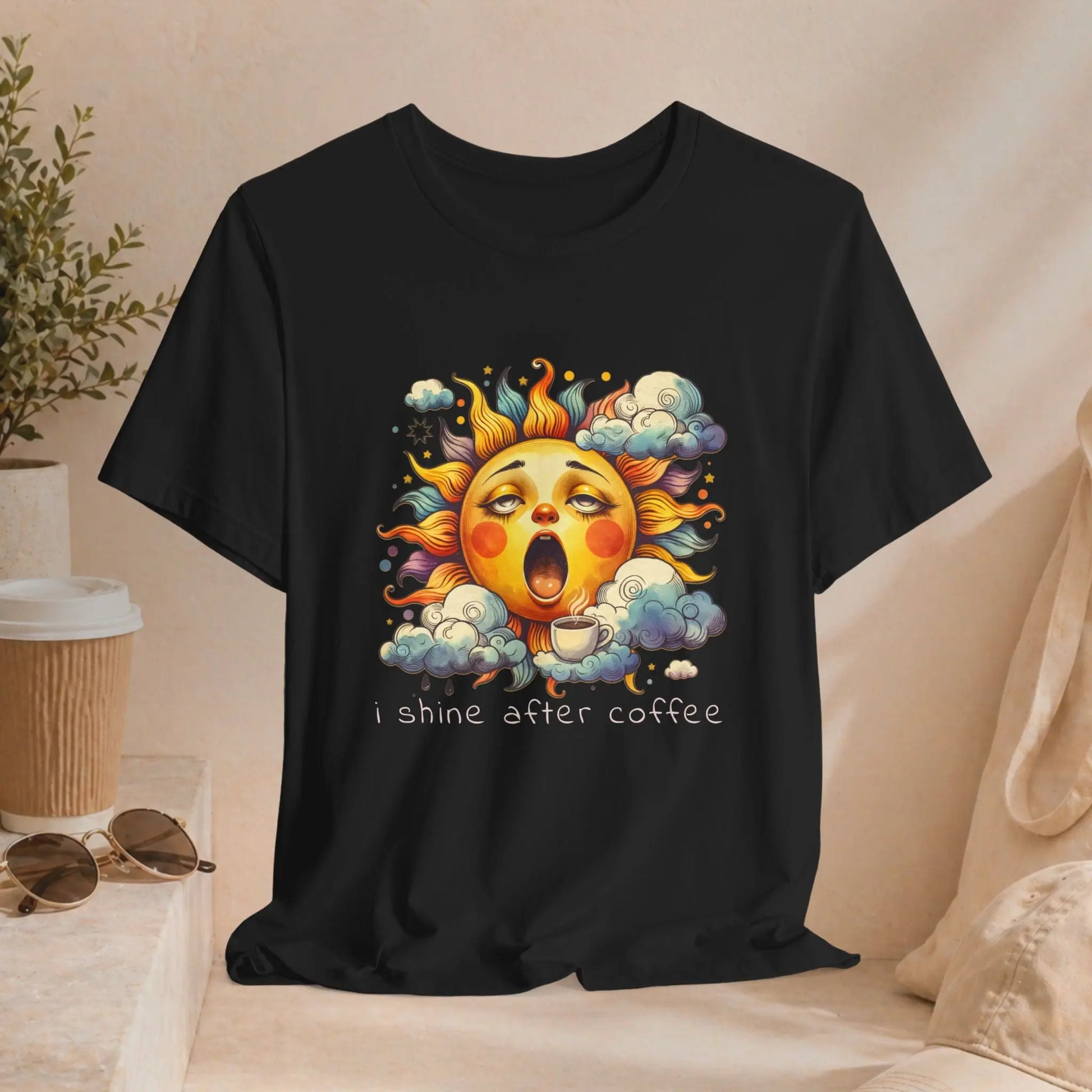 Shine After Coffee T-Shirt Printify