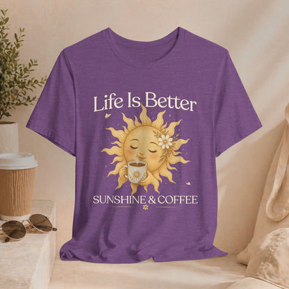 Better With Coffee & Sunshine Tee Printify
