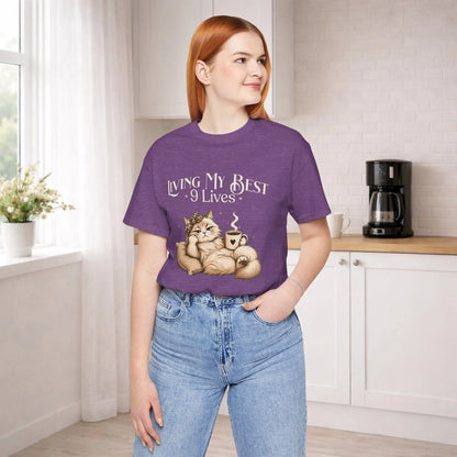 Living My Best 9 Lives Tee Printify