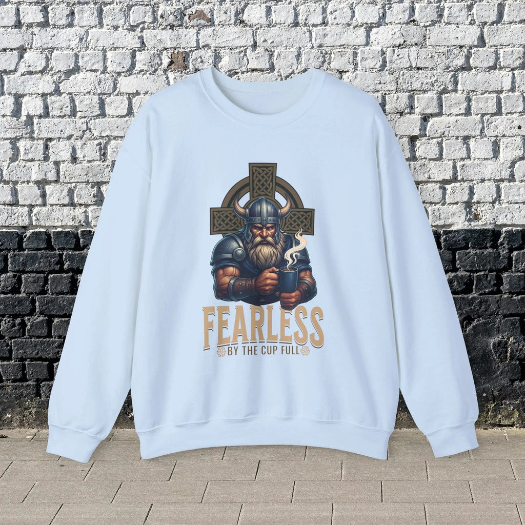 Fearless Viking Coffee Sweatshirt Printify