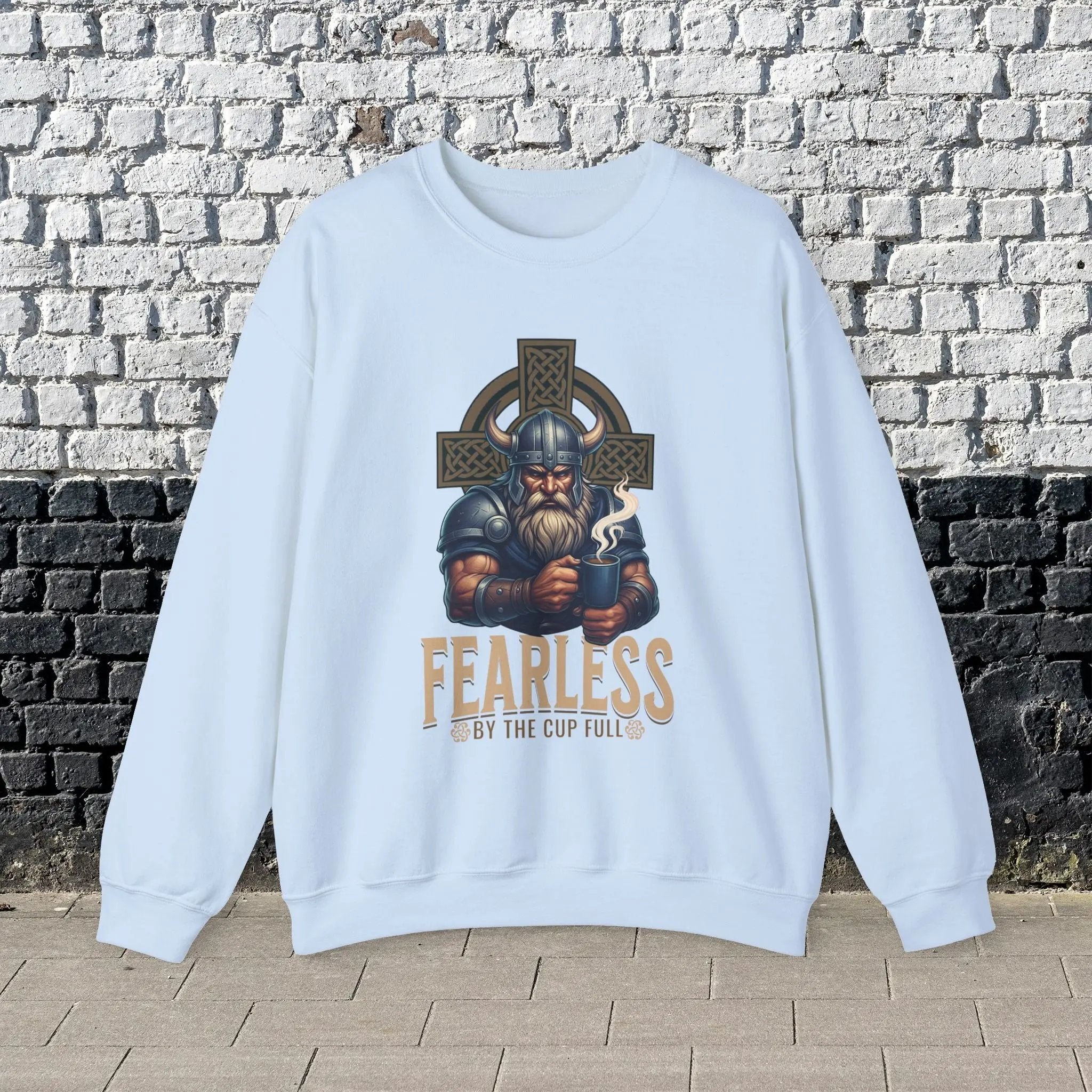 Fearless Viking Coffee Sweatshirt Printify
