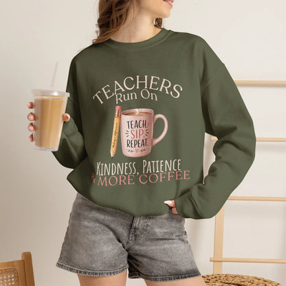 Teacher Coffee Sweatshirt Printify